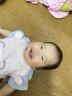 贝瑞加（Babyprints）宝宝连体衣婴儿纯棉衣服1件装新生儿护肚内衣长袖哈衣柔软 蓝66 实拍图