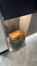 芝华仕（CHEERS）家用换鞋凳现代简约真皮小凳子芝华士头层牛皮圆凳 XJ008 橙灰色储物款（方凳）-15天发 31cm 实拍图