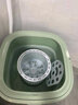 鑫金霸折叠洗衣机便携式迷你家用内衣内裤袜子神器小型脱水一体GK1 抹茶绿蓝光洗 实拍图
