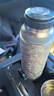 唯万2024年新款纯钛保温杯抑菌保鲜茶水分离泡茶杯养生焖茶水杯大容量 钛内胆-皓月银 500ml 带杯套杯刷 实拍图