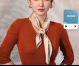 杭丝路真丝丝巾女桑蚕丝围巾中方巾领巾生日送女友妈妈高档教师节礼物 实拍图