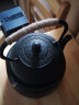 瓷牌茗茶具（cipaiming teaset） 围炉煮茶铁壶火碳炉风炉铸铁茶具煮茶烧水家用户外木炭炉 伍德炭炉+0.9升黑丁铁壶 实拍图