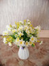 绿秀仿真花盆栽假花摆件小盆景菊花室内客厅摆桌塑料花绢花束欧式装饰 甘蓝紫飞蝴蝶3s+瓶 含花瓶 实拍图