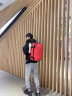 途外男包大容量真空压缩商务双肩包干湿分离防盗旅行包电脑包带水杯侧袋 红色 实拍图