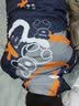 卡度顿（两件套）初中生运动服套装男生春秋季卫衣开衫外套冬青少年衣服 灰蓝色长拉链小熊卫衣长裤 XL(建议125-135斤) 实拍图