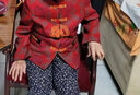 俞兆林中老年女装新年红色奶奶装外套妈妈唐装老年人衣服 Y51D093 实拍图