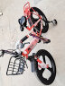 凤凰（Phoenix）儿童自行车儿童折叠自行车6-10岁带辅助轮凤凰儿童自行车儿童单车 顶配红丨一体轮+折叠+减震+礼包 20寸【适合130-160cm】+脚撑 实拍图