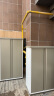 海山阳台储物柜大容量收纳柜杂物防晒防锈锌铁置物柜户外庭院整理柜 132cm-蜜合色（双开门） 晒单实拍图