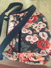 佳韩新款尼龙布印花女包时尚大容量多功能妈妈包轻便休闲单肩斜跨包 彩绘花 实拍图