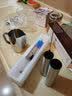 CAFE RHYME臻航 不锈钢手持电动打奶泡器 咖啡打泡机 家用奶泡机棒 打泡器 双截棍打奶器+350ml拉花缸 实拍图