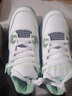 佐馆气垫篮球鞋秋冬季男女学生老爹鞋加绒加厚情侣板鞋增高厚底运动鞋 9001白绿 35 实拍图