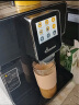 德颐（DEYI）DE-320触摸彩屏全自动咖啡机/家用商用办公室/现磨豆一键意式美式花式咖啡自动奶泡自动清洗双锅炉 黑色 咖啡机官方标配 实拍图