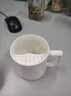 国涛骨瓷月牙杯过滤茶杯绿茶杯家用水杯泡茶杯陶瓷白瓷办公杯定制logo 月牙杯（礼盒装） 实拍图