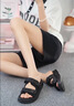 回力拖鞋女夏季外穿凉鞋女款2025年新款运动外出女士小香风休闲凉拖鞋 经典黑-室外【建议大一码】 37 实拍图