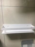乐持家（LOCIKA）白色卫生间置物架免打孔浴室壁挂厕所洗漱台化妆品不锈钢收纳架子 枪灰【不锈钢可拆洗加宽】60cm 实拍图