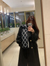 CRANTA KOMEIA官网围巾女秋冬季2025新款围脖女披肩加厚保暖轻奢生日礼物送女友 黑配米 高级感ck风送女朋友老婆实用高档 实拍图