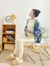 全棉时代孕妇月子服孕妇装哺乳喂奶风柔棉秋衣秋裤套装 白160 实拍图