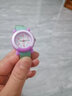 名瑞儿童手表女孩石英表学生手表防水夜光指针环保表带男孩男童表 绿紫宝宝款 实拍图
