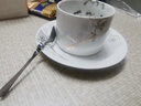 莲泽欧式陶瓷咖啡杯子办公马克杯水杯可定制logo金边会议水杯带碟子勺 【玫瑰版】一杯一碟配曲勺 实拍图