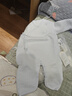 童泰婴儿衣服新生儿连体衣秋冬季夹棉保暖宝宝衣服纯棉蝴蝶哈衣2件装 蓝色小熊 59cm 实拍图