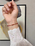 訫缘饰品黄金平安扣红绳手链女999足金编织情侣手绳本命年脚链闺蜜礼物 黄金转运珠手链 女款适合手围15-22cm 实拍图