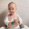 蒂乐宝宝吃饭围兜硅胶防水儿童辅食饭兜婴儿围嘴幼儿喂饭口水兜兜 「蝴蝶结」小粉兔-3D超薄 实拍图
