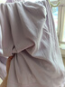 贞喜气 孕妇秋冬睡衣女月子服裤秋衣秋裤套装【加绒带哺乳口】保暖内衣 浅紫套装【可调腹围】 XL码（120-150斤） 实拍图