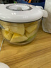 STNTUS innovations 鲜途保鲜盒冰箱专用水果食品真空保鲜盒进口圆形饭盒微波炉加热 0.75L红色 +手动泵 实拍图