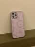 圣图朗液态小羊皮草莓小熊适用iphone17promax苹果15手机壳13新款14plus高级感女12全包16卡通男11保护套 液态小羊皮草莓小熊-草紫色 iPhone 13 Pro Max 实拍图