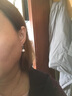 施洛尼S925耳环女长款银一周星期耳钉礼盒耳坠贝珠耳扣生日送女友礼物 耳环（直径约8mm)-耳钩版 实拍图