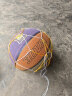 wade 韦德/篮球真皮质感室内室外水泥地耐磨皮球中小学生成人训练比赛蓝球 真牛皮颗粒面3彩7号+礼包 7号 实拍图
