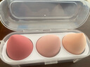 阿嚓热粉扑/美妆蛋B1vaq001-软海绵化妆蛋彩妆葫芦气垫干湿可用盒装水滴 草莓缤纷3个装 1盒 实拍图