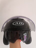 AD电动车头盔新国标认证男女士四季通用电瓶车安全帽女款冬季保暖轻便骑行半盔冬天冬盔助力车防护帽 新国标双镜【粉色】透明 均码 实拍图