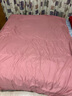 南极人（Nanjiren）纯色磨毛被套150x200cm单双人被罩200x230cm学生被套单件被褥全套 藕色+烟灰【亲肤透气可裸睡】 150*200cm单被套 实拍图