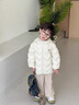 PawinPaw【三防松软小熊】卡通小熊童装秋冬新男女童轻薄羽绒服 Ivory象牙色/39 130 cm 充绒量60.4g 实拍图