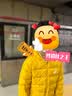 亚瑟士童装2024冬季男女中大童休闲连帽轻薄羽绒服外套舒适334241073075 实拍图