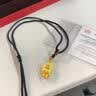 中国黄金（CHINA GOLD）佛头黄金吊坠足金如来佛项链大日如来生日礼物情人节礼物送女友 大日如来佛头吊坠【黑绳】约8.3g 定制款2-3天 实拍图