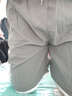 百鹊亭（BAIQUETING）短裤男2023夏季薄款宽松直筒外穿休闲短裤潮牌ins港风运动五分裤 深灰色 3XL 实拍图