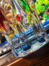 简艺饰家轻奢玻璃花瓶透明水养插花大口径水培高颜值客厅电视柜餐桌摆件 实拍图