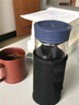 富光 玻璃杯水杯男双层泡茶杯隔热便携过滤带盖女随手透明杯子定制 1627 双层咖啡色 420ml 实拍图