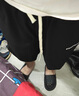 意森顿华夫格重磅短裤男士夏季薄款美式宽松休闲运动裤子潮牌五分中裤 黑色 3XL （建议165-175斤） 实拍图