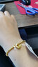 周六福古法黄金手链两世欢手链手串生日礼物计价A198922约11.05g16cm 实拍图