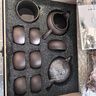 茗茶艺壶 宜兴紫砂壶纯全手工原矿紫泥泡茶壶茶具套装 一壶六杯+公道杯+茶漏 220ml 实拍图