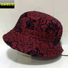 青衣麻相 中老年帽子 女士春夏时装帽盆帽 老人帽子中年女帽春秋休闲妈妈帽 女帽：花朵枣红色 可调节 实拍图