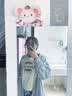 欧贝汐卫衣女灰色连帽开衫春夏春秋季韩版学生宽松长袖女生外套休闲上衣 灰色 M 实拍图