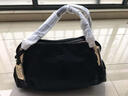 威栩生（VIZEUS）真皮女包手提单肩斜挎包女欧美时尚头层牛皮漆皮女士包包轻奢品牌 黑色 实拍图