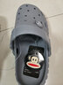 大嘴猴大嘴猴踩屎感凉拖鞋居家户外防滑情侣外穿女洞洞鞋沙滩凉鞋男防臭 陨石灰 42-43 实拍图