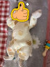 贝乐咿贝乐咿0-3个月新生儿连体衣秋冬婴儿夹棉保暖哈衣初生宝宝睡衣服 1746格子熊 52cm 实拍图
