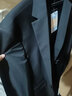 花花公子商务西服套装男西装男式西服正装工作职业装男装结婚新郎伴郎礼服 黑色一扣西服+西裤+衬衫+大礼包 3XL 实拍图
