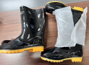 回力雨鞋户外水鞋钓鱼洗车防雨水不易滑雨靴耐磨胶鞋HL886高筒黑色39 实拍图
